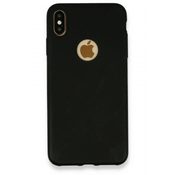 iPhone XS Max Kılıf First Silikon - Siyah