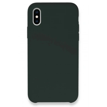 iPhone XS Max Kılıf Lansman Legant Silikon - Koyu Yeşil
