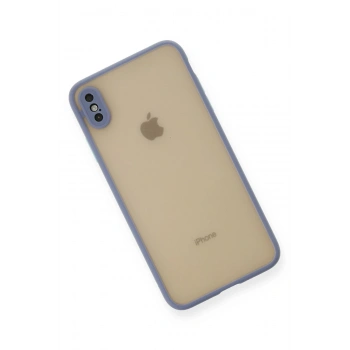 iPhone XS Max Kılıf Montreal Silikon Kapak - Gri