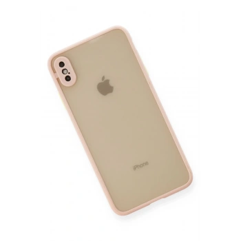 iPhone XS Max Kılıf Montreal Silikon Kapak - Pembe