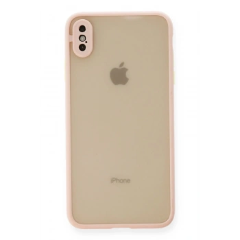 iPhone XS Max Kılıf Montreal Silikon Kapak - Pembe
