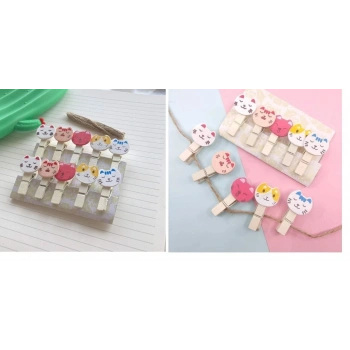 İpli Mandallı Kedili Fotoğraf Albümü Kedi Kafası Şekilli Mandal