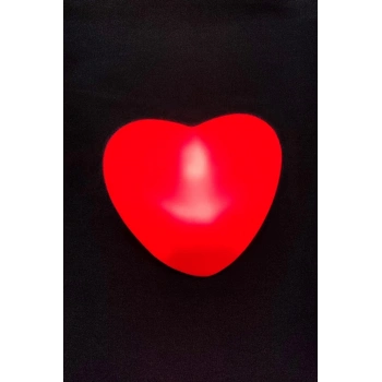Işıklı Kırmızı Kalp Led Lamba 7 cm