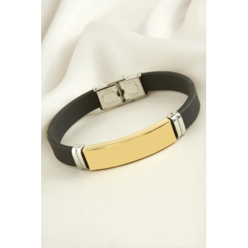 İsim Yazılabilir Silikon Çelik Bileklik