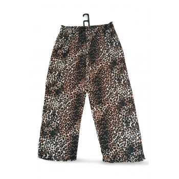 İthal Viskon Geniş Paça Şık Etnik Otantik Desenli Pantolon -  - Desen2