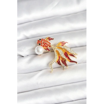 Japon Balığı Model Broş - TJ-BR468