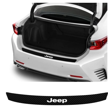 Jeep Tüm Modelleri İçin Uyumlu Oto Arka Tampon Bagaj Koruyucu Sticker 92*7 Cm