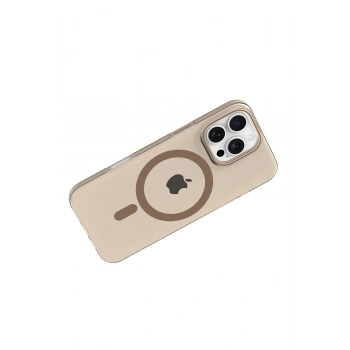  Apple iPhone 16 Pro Max PC Blank Magsafe Kapak - Çöl Titanyum