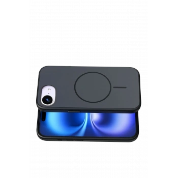  Apple iPhone 16E Neva Magsafe Kapak - Siyah