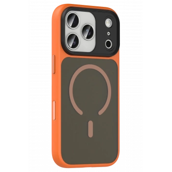  Apple iPhone 17 Pro Max Megane Magsafe Kapak - Turuncu