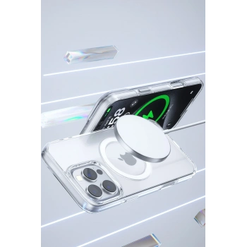  iPhone 16 Pro Gleam PC Sert Magsafe Kılıf - Kahverengi