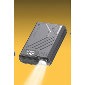  J38 10.000 mAh 20W PD Led Işıklı Magsafe Powerbank - Gri