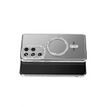  Samsung Galaxy S26 Ultra Joke Simli Magneticsafe Kılıf - Gümüş