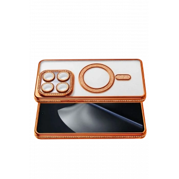  Xiaomi Mi 15T Pro Joke Simli Magneticsafe Kılıf - Turuncu