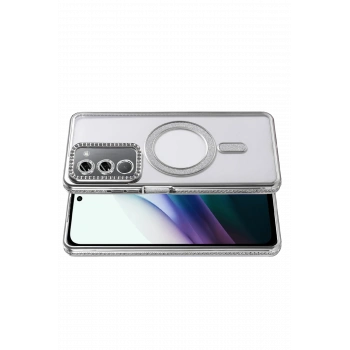  Xiaomi Redmi 15 4G Joke Simli Magneticsafe Kılıf - Gümüş