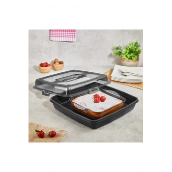 Joy 4 Taraf Kilitli Kek Börek Borcam Saklama Kabı -GP-131