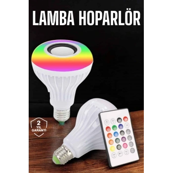 Kablosuz Bluetooth Hoparlör Led Lamba