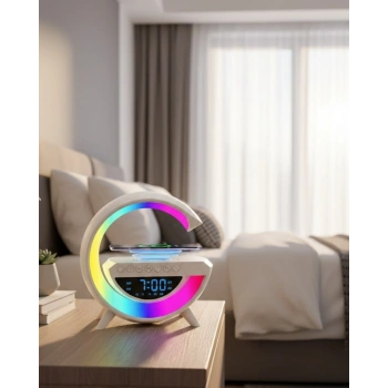 Kablosuz Bluetooth Hoparlör Rgb Aydınlatmalı Çoklu Medya Destekli