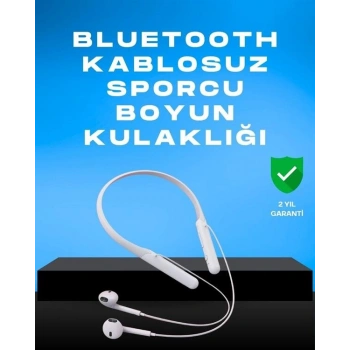 Kablosuz Bluetooth Kulaklık – Boyun Askılı 100 Saat Pil Ömrü