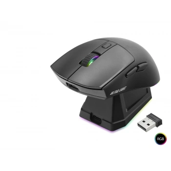 Kablosuz Gaming Rgb Mouse Şarj Standlı - Siyah MF1215B