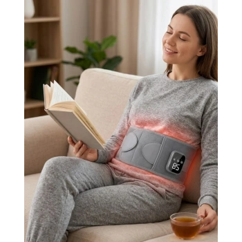 Kablosuz Isı Terapili Bel Kemeri 3 Masaj Modlu Usb Şarjlı Tasarım