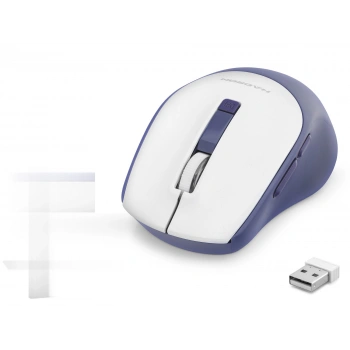 Kablosuz Mouse 600/1600 Dpi - Beyaz Lacivert HDX3408B