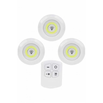 Kablosuz Pilli Işıldak  Masa Lambası Mutfak Tezgah Altı Banyo Dolabı Dolap İçi