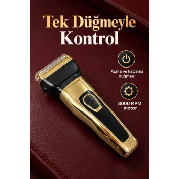 Kablosuz Tıraş Makinesi Paslanmaz Çelik Bıçaklı Set