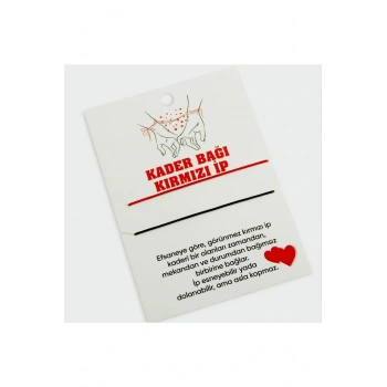 Kader Bağı Kırmızı İp Bileklik