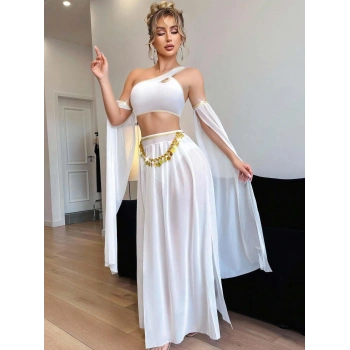 Kadın Fantazi Beyaz Özel Tasarım Harem Kostüm 2274