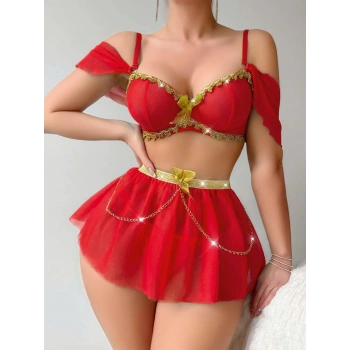 Kadın Zincir Detaylı Fantezi Kostüm 2267