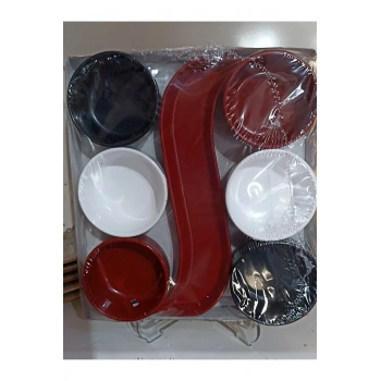 Kahvaltı Çerez Seti 7 Parça Akrilik -M11325