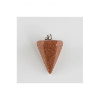 Kahve Yıldız Pandül Doğaltaş Kolye Ucu