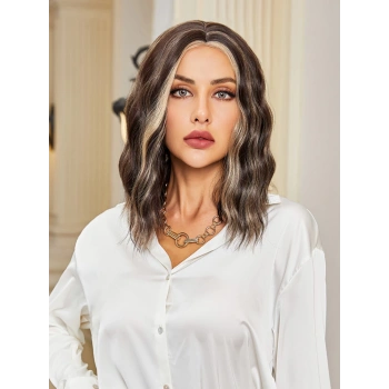 Kahverengi / Balköpüğü Röfleli Küt Tül Peruk