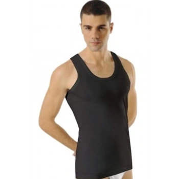 Kalın Askılı Klasik Erkek Atlet Siyah - 1151A