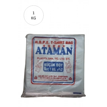 Kalın Şeffaf Atlet Poşet Küçük Boy 25x33 Cm 1 Kg (1 Paket-Takriben 170 Adet) mudanis