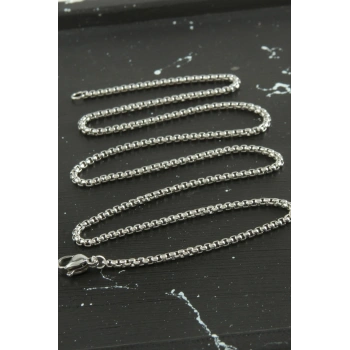 Kalın Zincir Çelik Kolye 45 cm