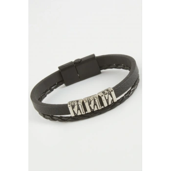 Kaliteli Mıknatıslı Suni Deri Bileklik