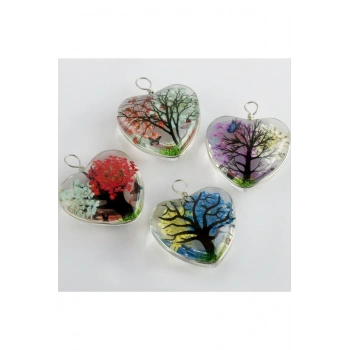 Kalp Canlı Kolye Ucu 2,5 cm