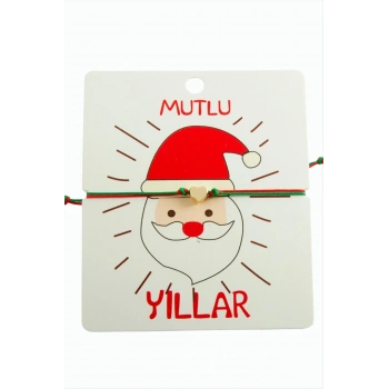 Kalp Çift İpli Yılbaşı Bilekliği