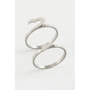 Kalp Çift Yüzük
