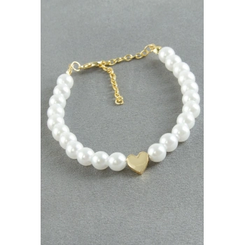 Kalp İnci Bileklik