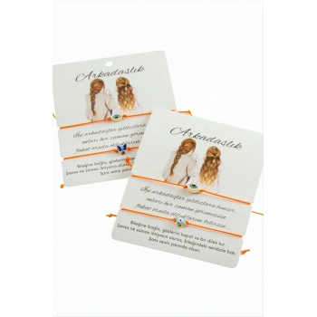 Kalp İp Bileklik 2 Adet