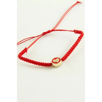 Kalp Makrome İp Bileklik