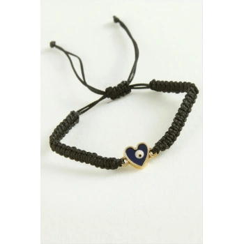 Kalp Makrome İp Bileklik