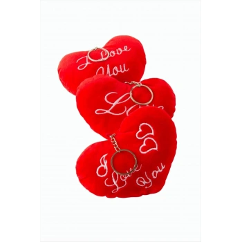 Kalp Peluş Anahtarlık 9 cm