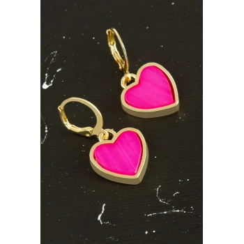 Kalp Polyester Küpe