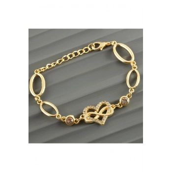 Kalp Taşlı Trend Bileklik