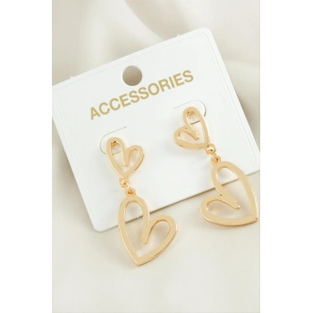 Kalp Yeni Sezon Metal Küpe