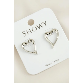 Kalp Yeni Sezon Metal Küpe